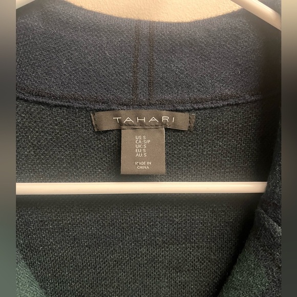 TAHARI Women’s Navy Green Plaid Blazer - Size Small - Picture 9 of 10